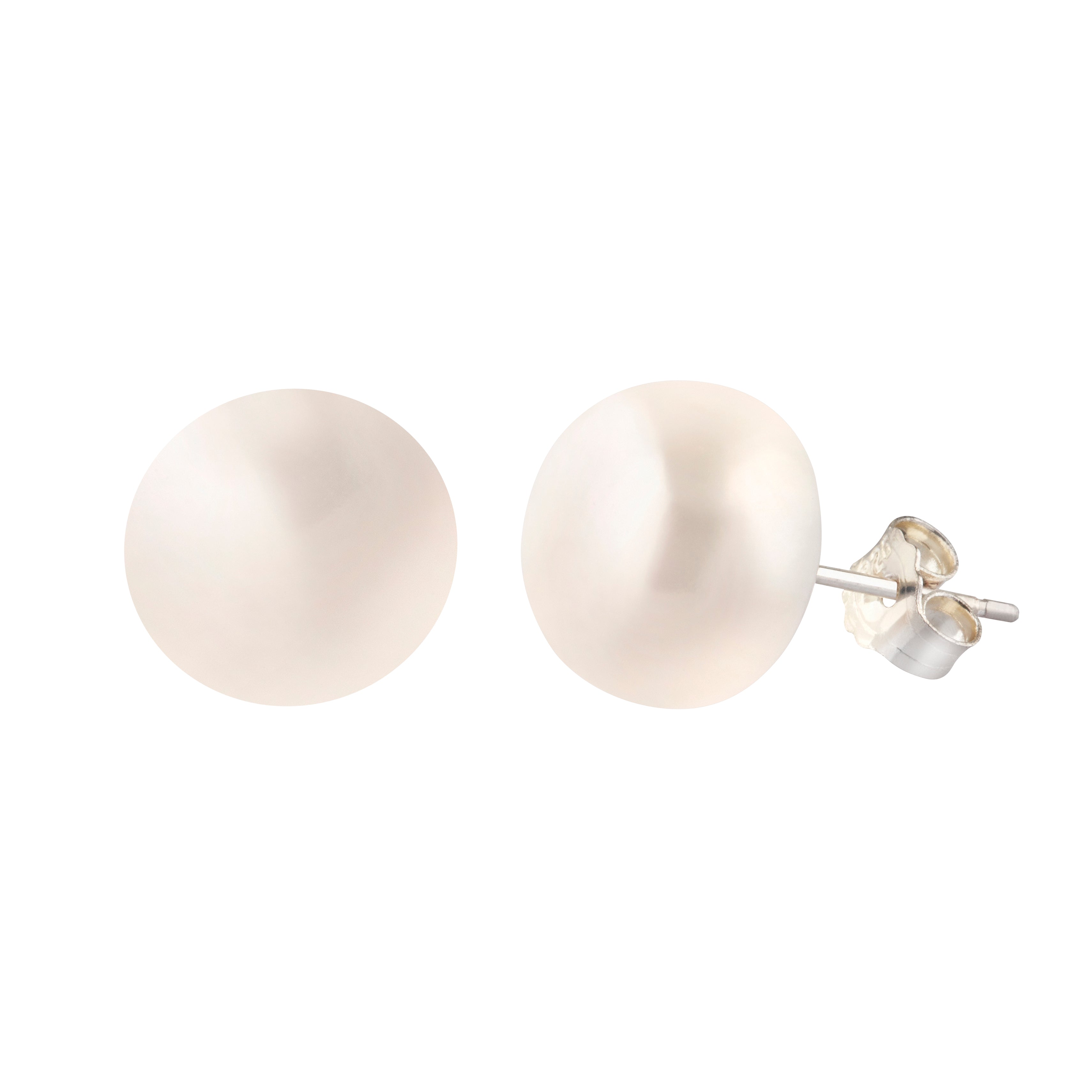 Pendientes De Plata De Ley 925 Con Cuentas De Nácar De 8mm X 2pcs