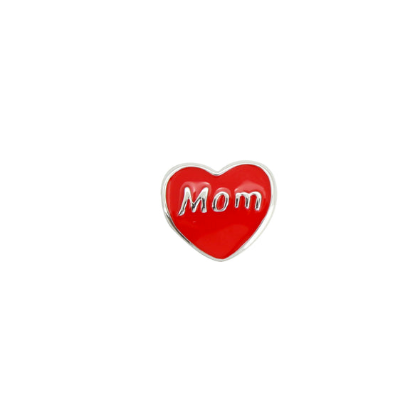 Red Heart Pendant Mom