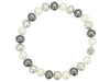 Collar Perlas estilo Mallorca Blanco Negro Gris Tamaño 14 mm Largo 45 cm